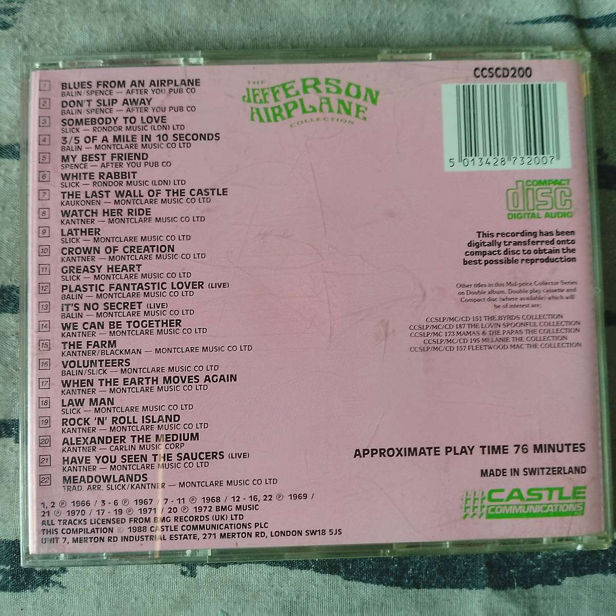 JEFFERSON AIRPLANE The Collection CD [G Box 3]