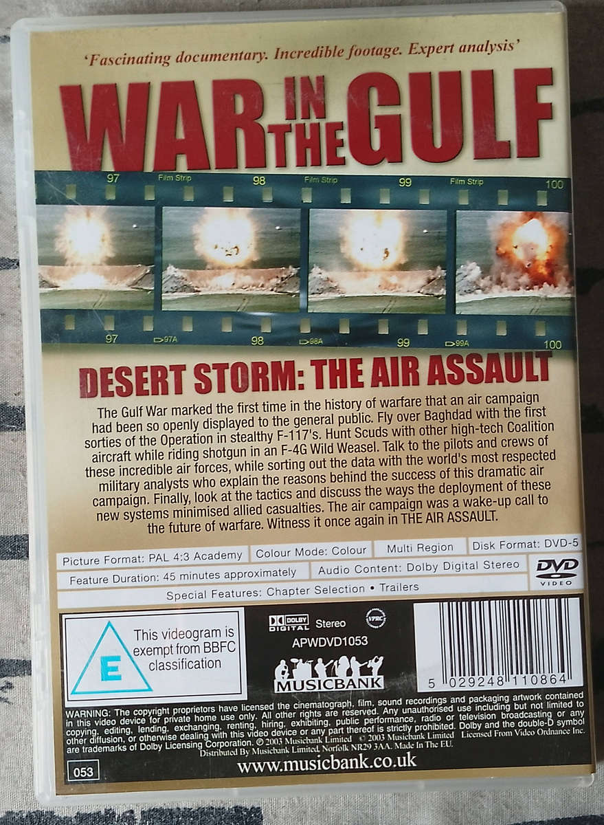 WAR IN THE GULF Desert Storm: The Air Assault DVD [BBOX 8]