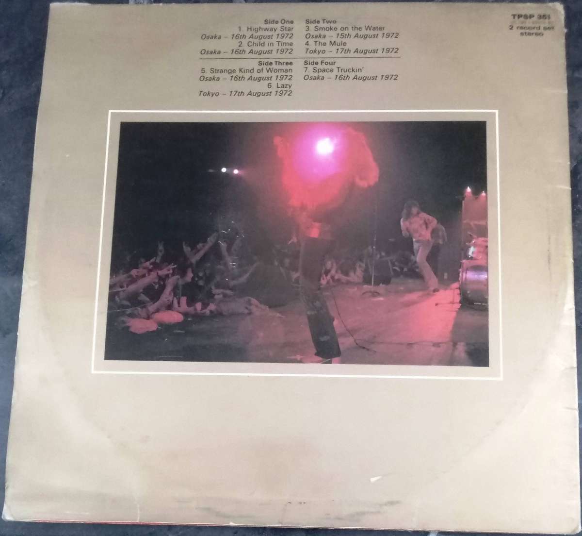 DEEP PURPLE Made in Japan TPSP 351 UK 2xLP VINYL Record