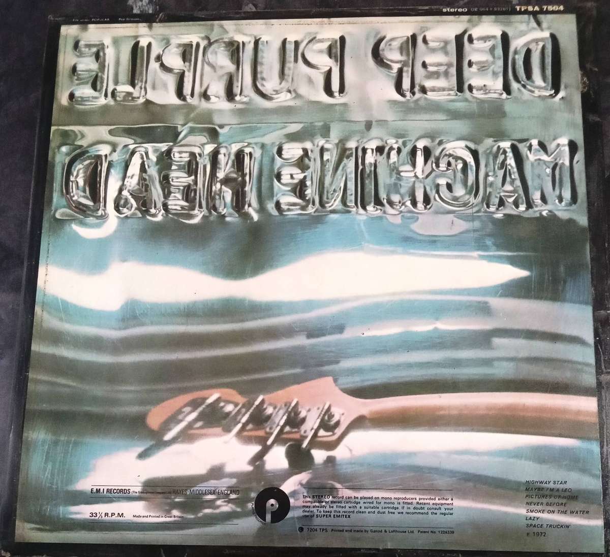DEEP PURPLE Machine Head TPSA 7504 UK 1972 LP VINYL Record