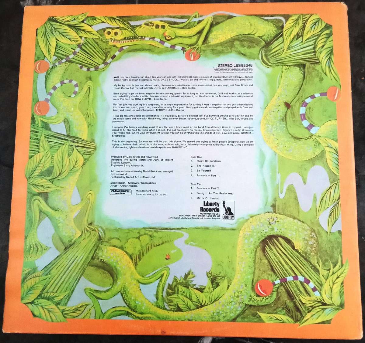 HAWKWIND Hawkwind LP VINYL Record