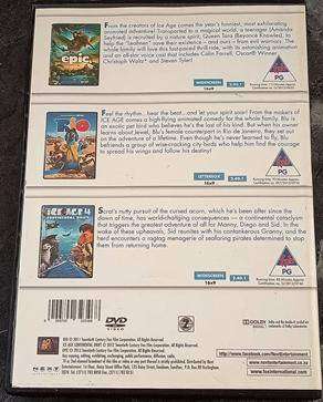 BLUE SKY STUDIOS 3 MOVIE COLLECTION Epic + Rio + Ice Age 4 3xDVD [DVD BBOX 14] Region 2
