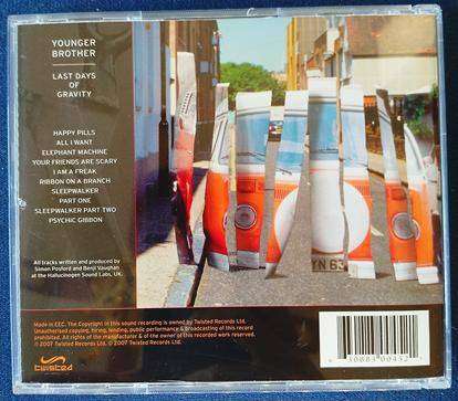 YOUNGER BROTHER The Lasting Days of Gravity CD [Gx17] Down Tempo Psytrance