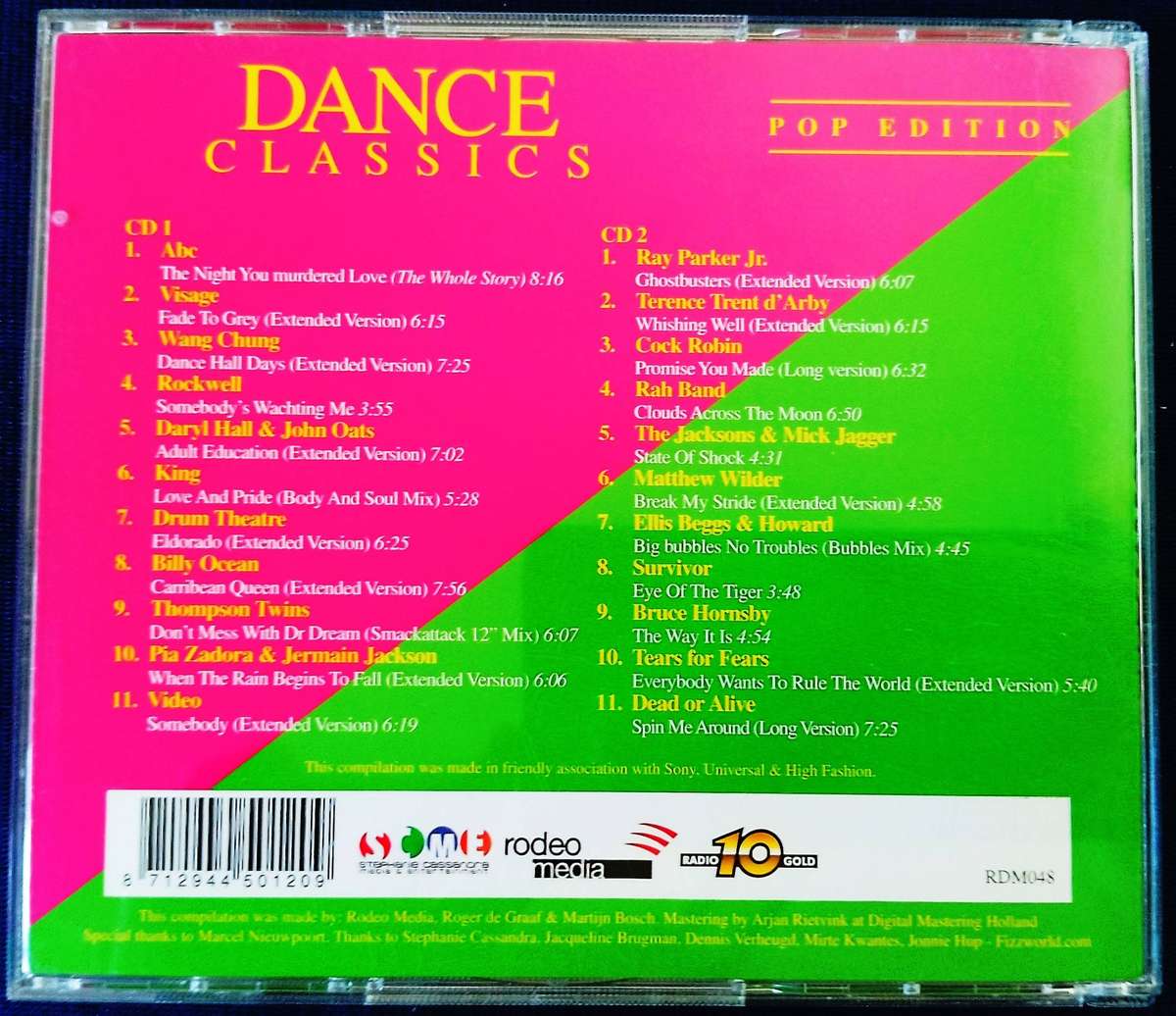 DANCE CLASSICS Pop Edition Vol.1 EXTENDED VERSIONS 2xCD [Z x 10]