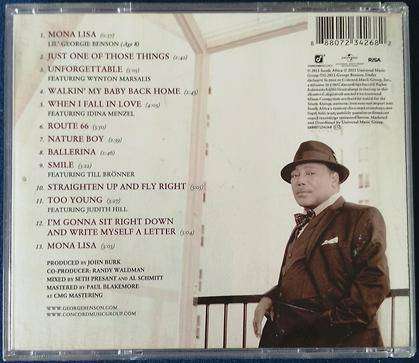 GEORGE BENSON Inspiration A Tribute to Nat King Cole CD  [G x 49]