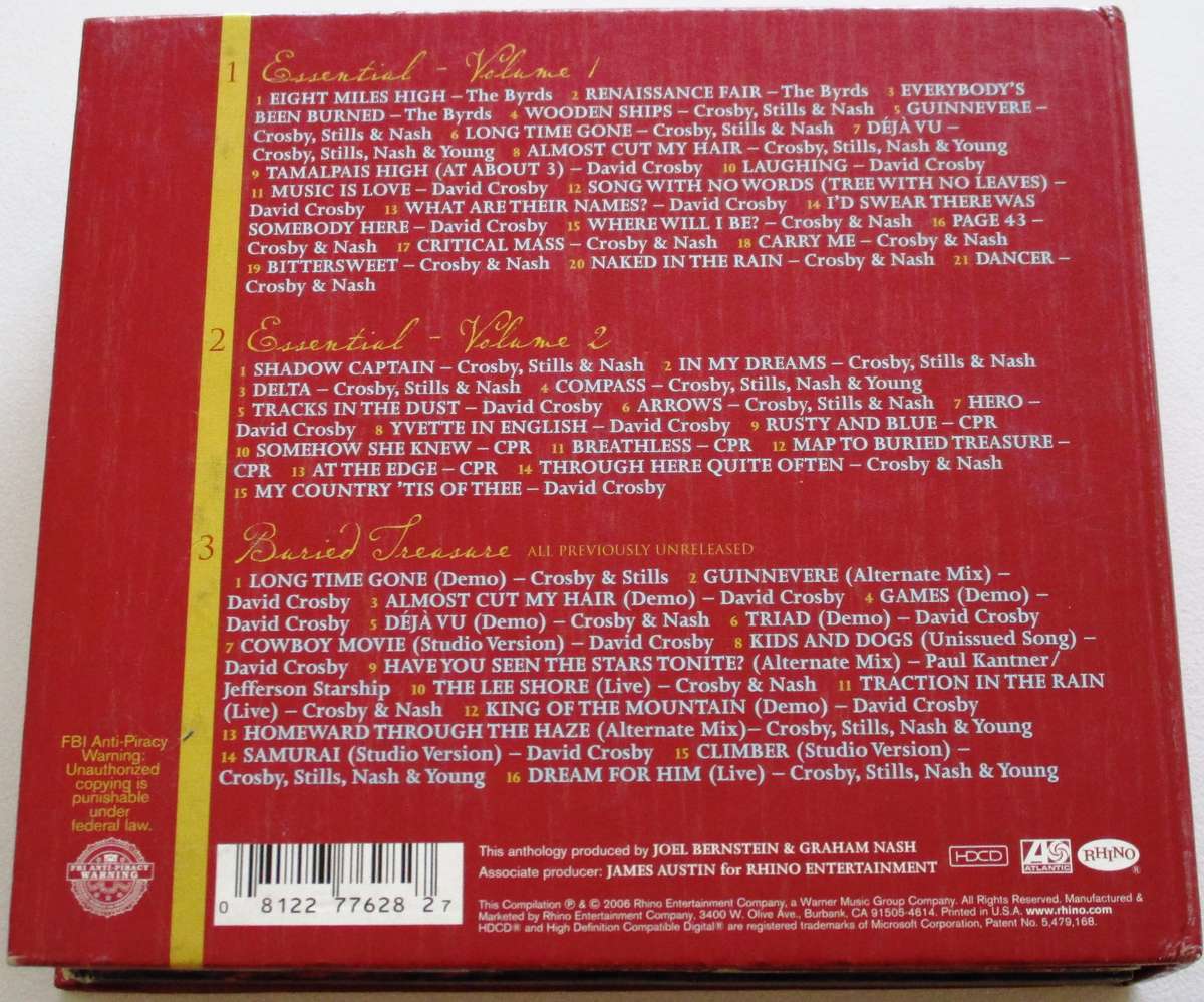 DAVID CROSBY Voyage 3xCD+BOOK BOX SET