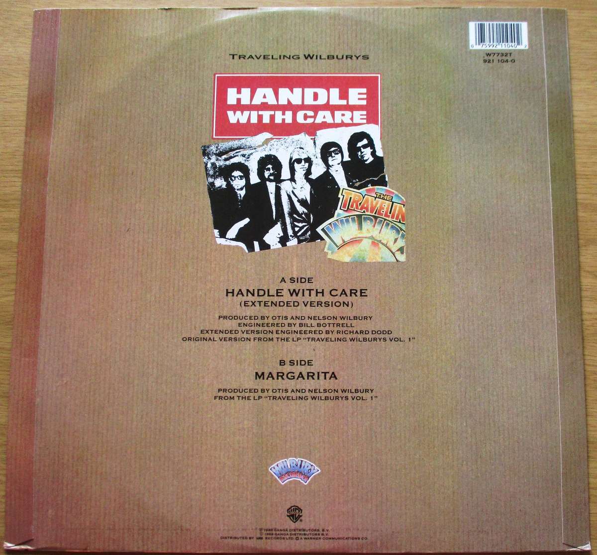 TRAVELING WILBURYS Handle with Care Extended Version 12: Maxi Vinyl Record