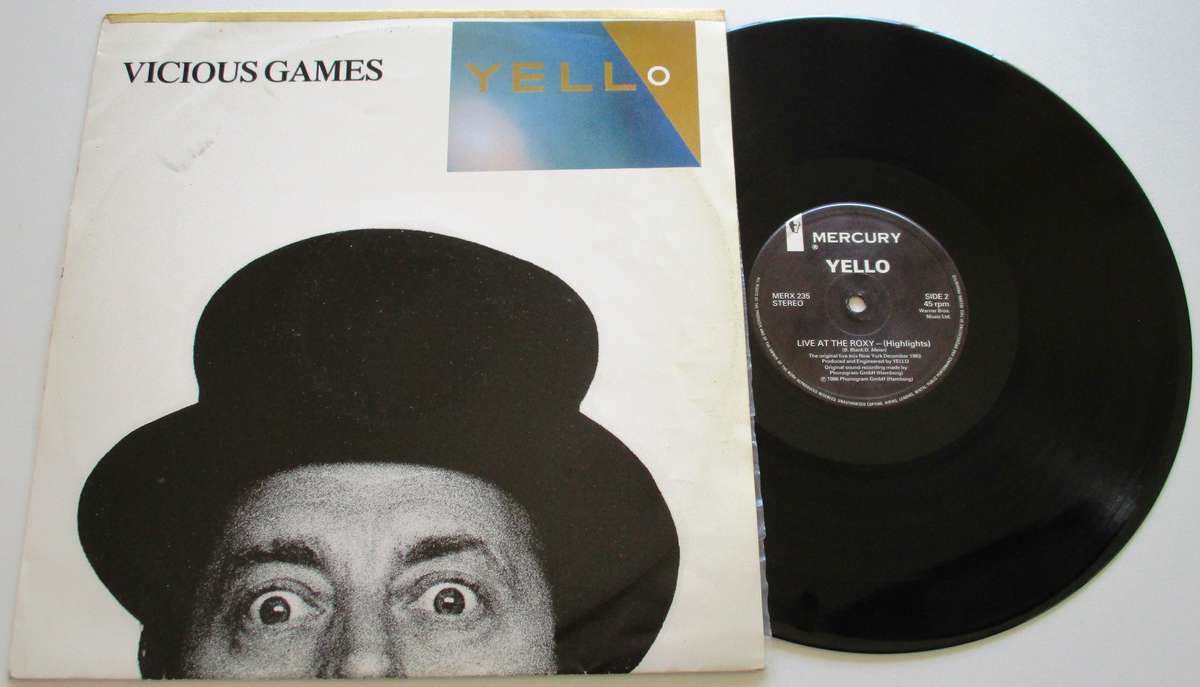 YELLO Vicious Games 12" Maxi Single VINYL Record