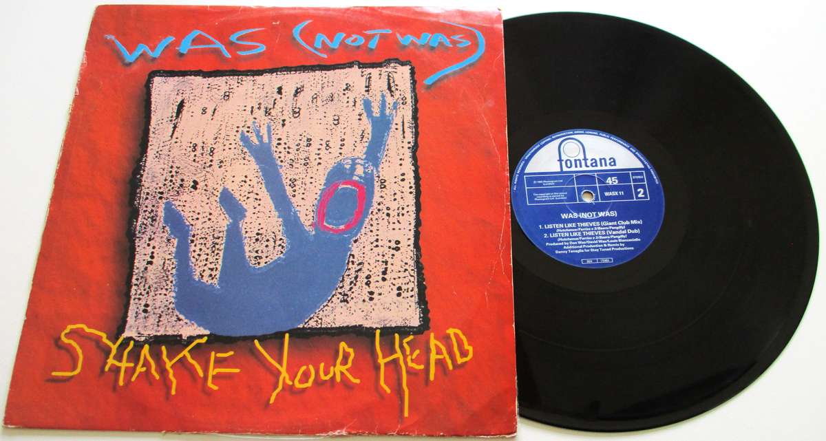 WAS (NOT WAS) Shake Your Head 12" Maxi Single VINYL Record