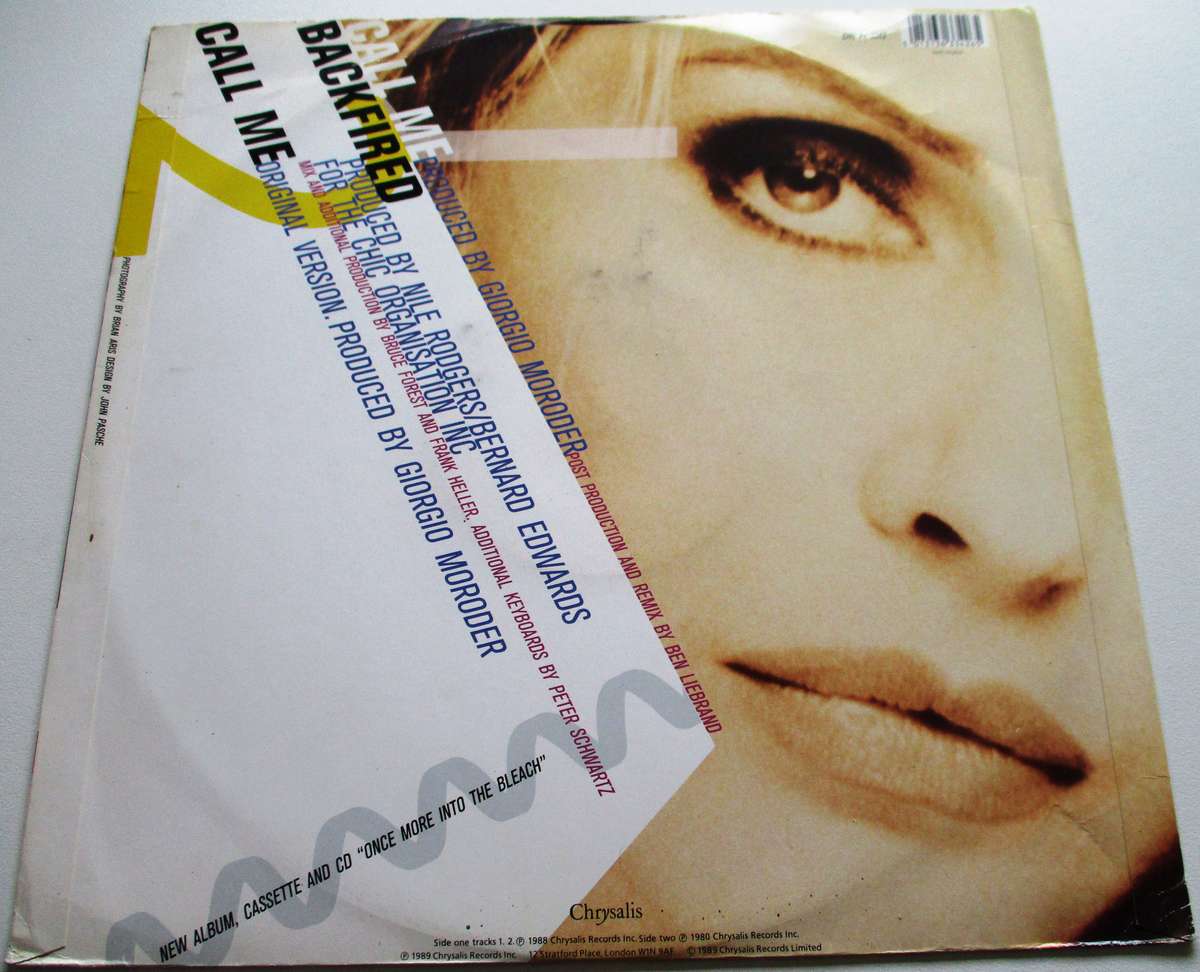 BLONDIE Call Me The Ben Liebrand Remix 12" Maxi Single VINYL Record