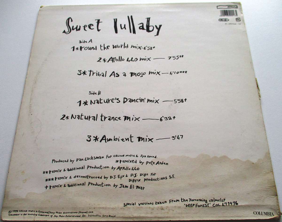 DEEP FORECT Sweet Lullaby 12" Maxi Single VINYL Record
