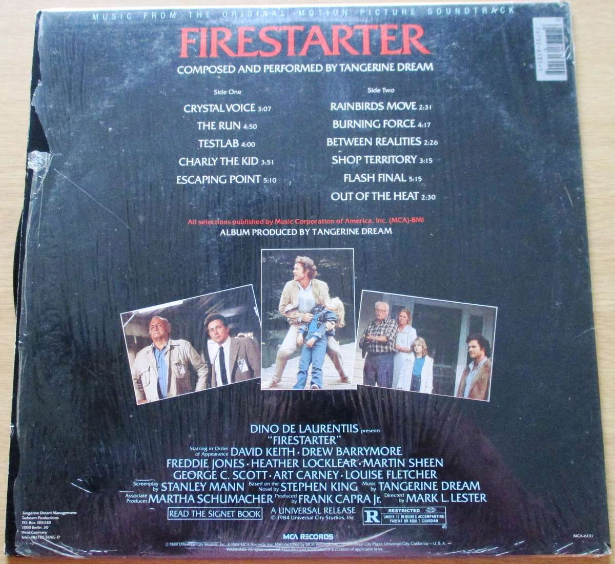 TANGERINE DREAM Firestarter O.S.T. LP VINYL Record