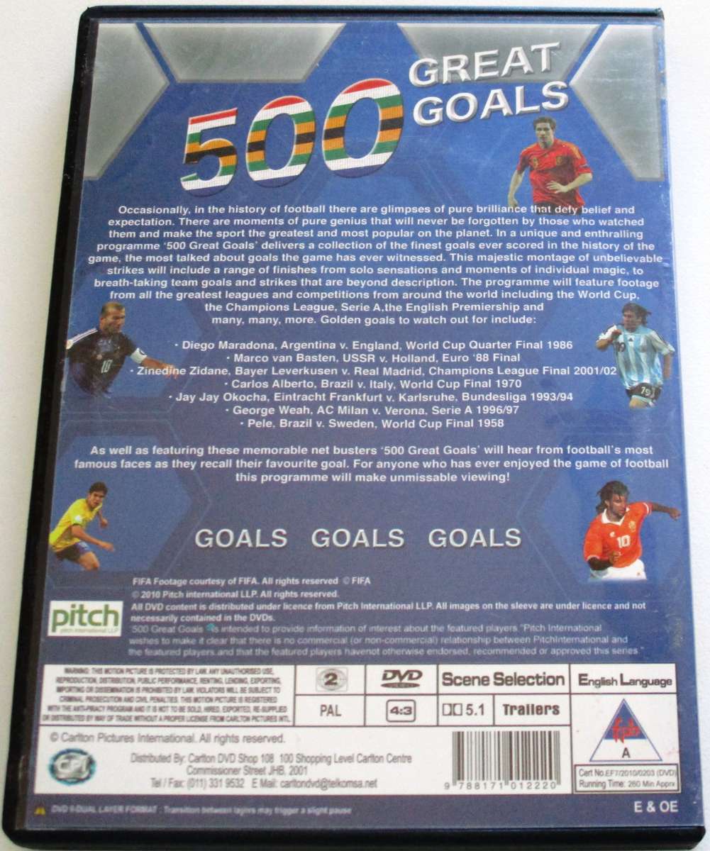 500 GREAT GOALS 2xDVD [BBOX 5]