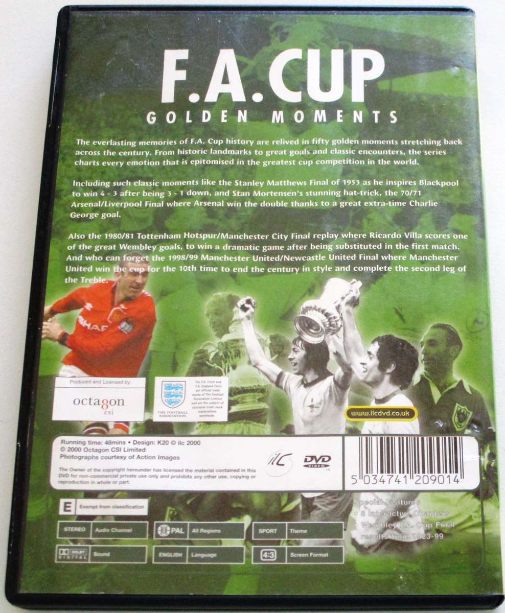 F.A. CUP Golden Moments DVD [BBOX 6]