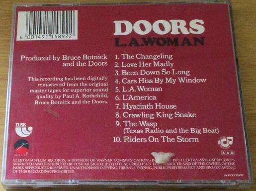 THE DOORS L.A. Woman CD [Z x 7]