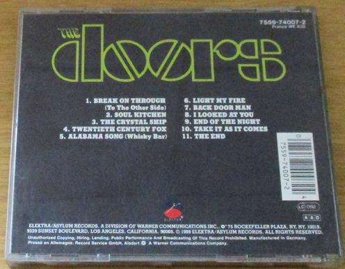 THE DOORS The Doors CD [Z x 7]
