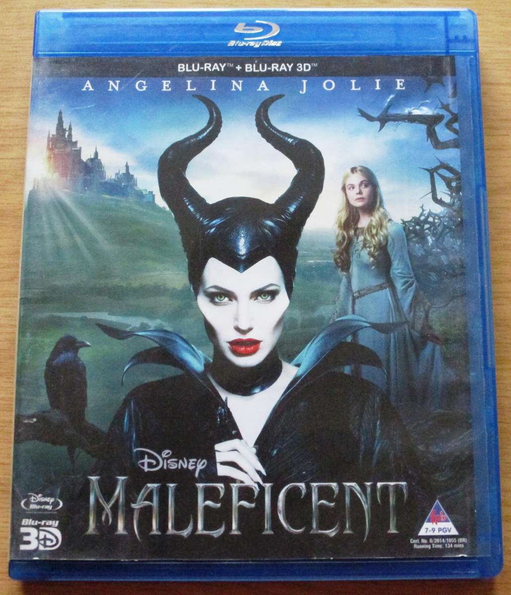 MALEFICENT Angelina Jolie BLU RAY + BLU RAY 3D [BLU RAY SHELF]