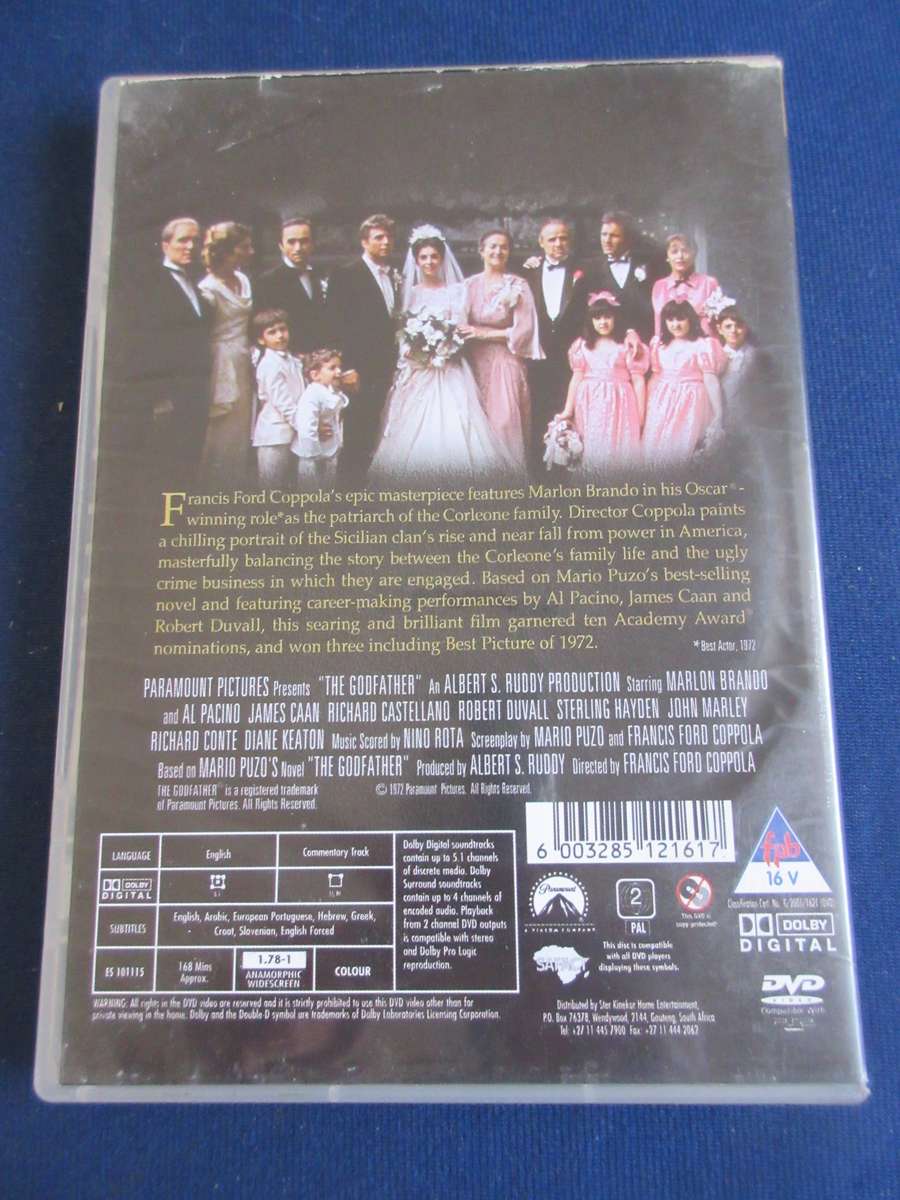 The Godfather Widescreen Collection DVD [BBOX 5] Region 2
