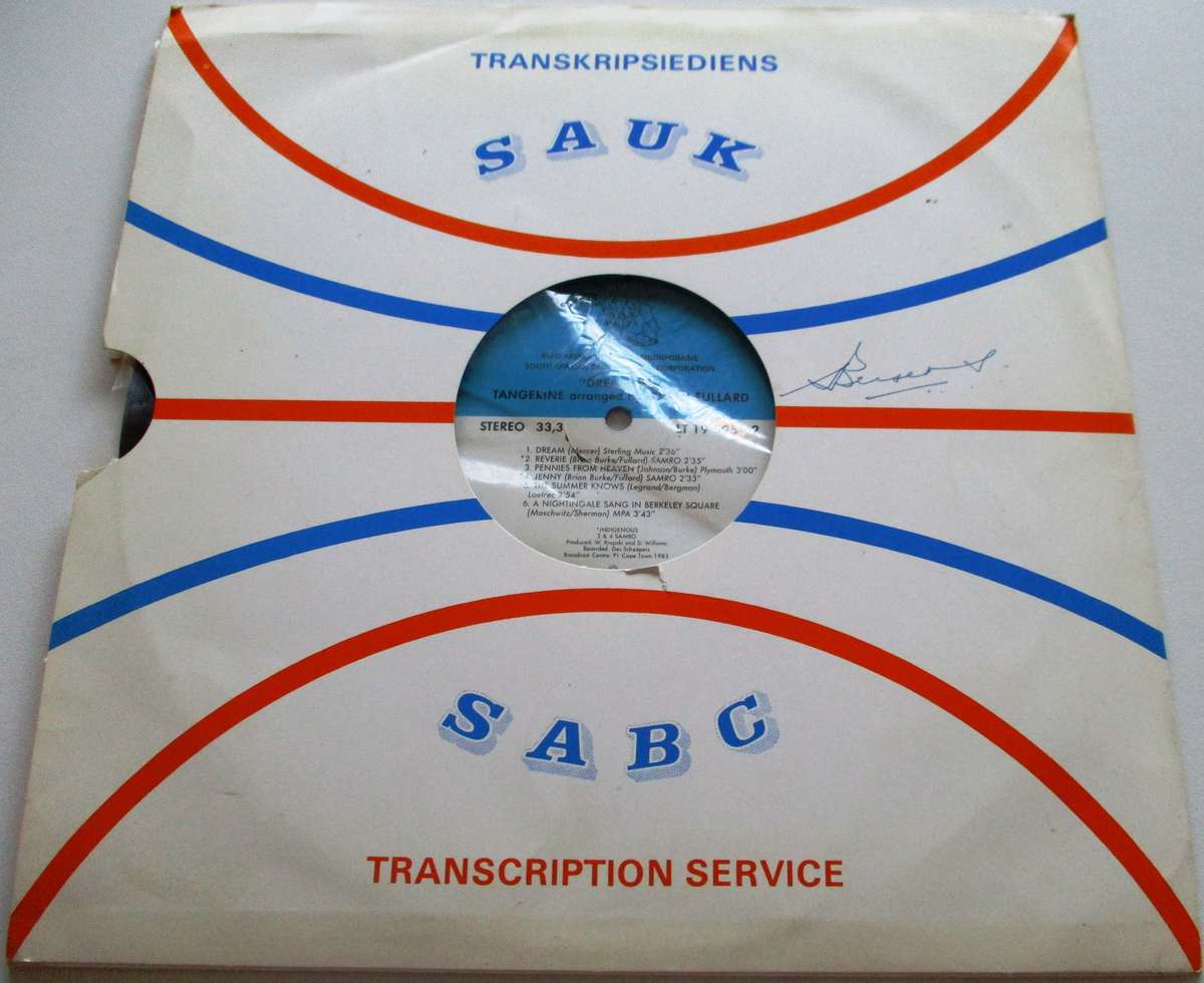 SABC Transcription Service Dreaming Tangerine by Gavin Fullard LP VINYL Record