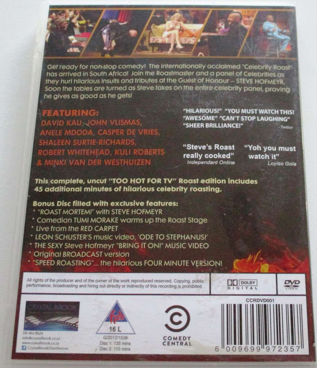 ROAST OF STEVE HOFMEYR DVD [SA SHELF]