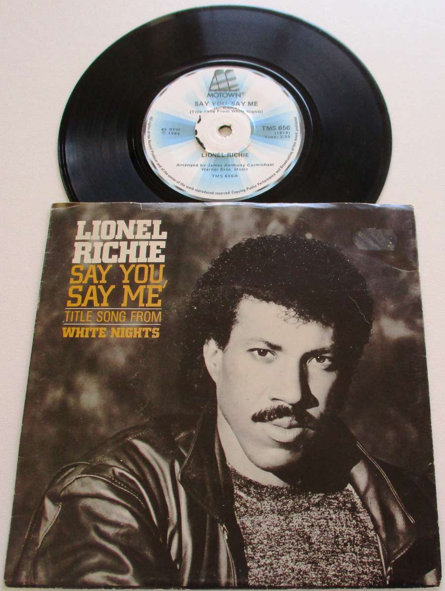 LIONEL RICHIE Say You Say Me  7` Single VINYL Record