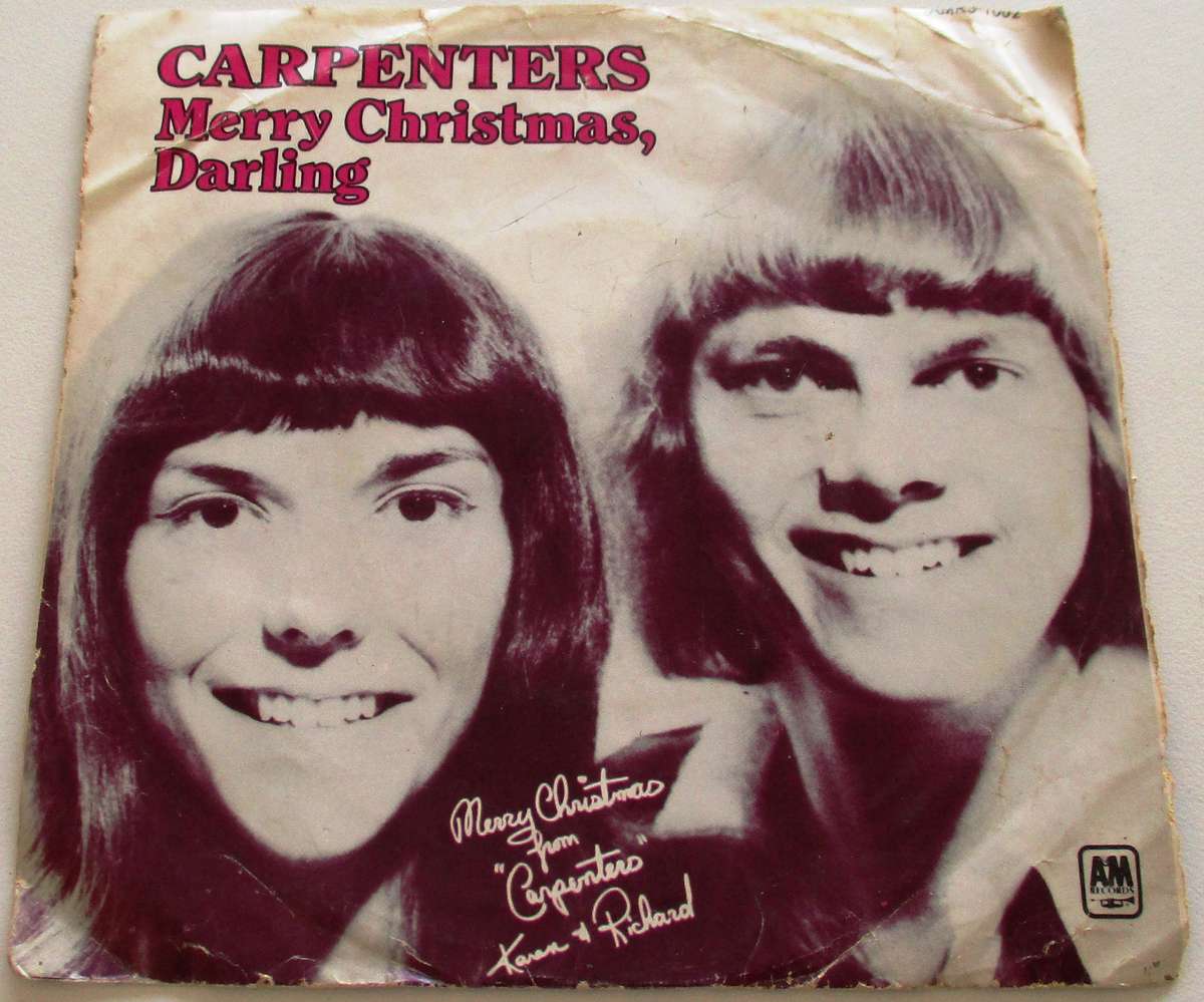 CARPENTERS Merry Christmas Darling 7` Single VINYL Record