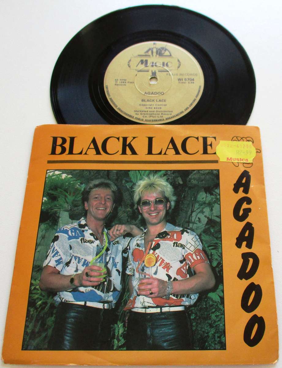 BLACK LACE Agadoo 7` Single VINYL Record