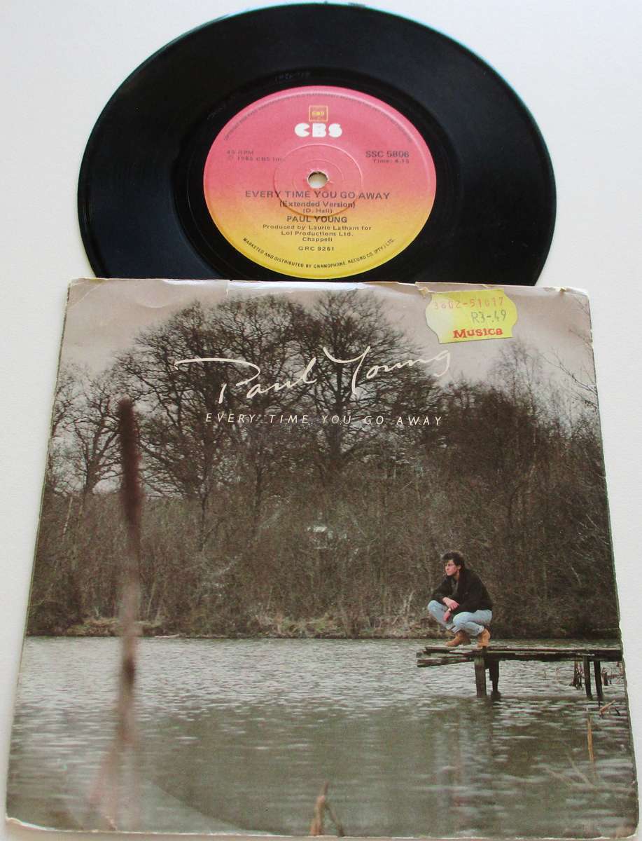 PAUL YOUNG Every time you go away 7` Single VINYL Record