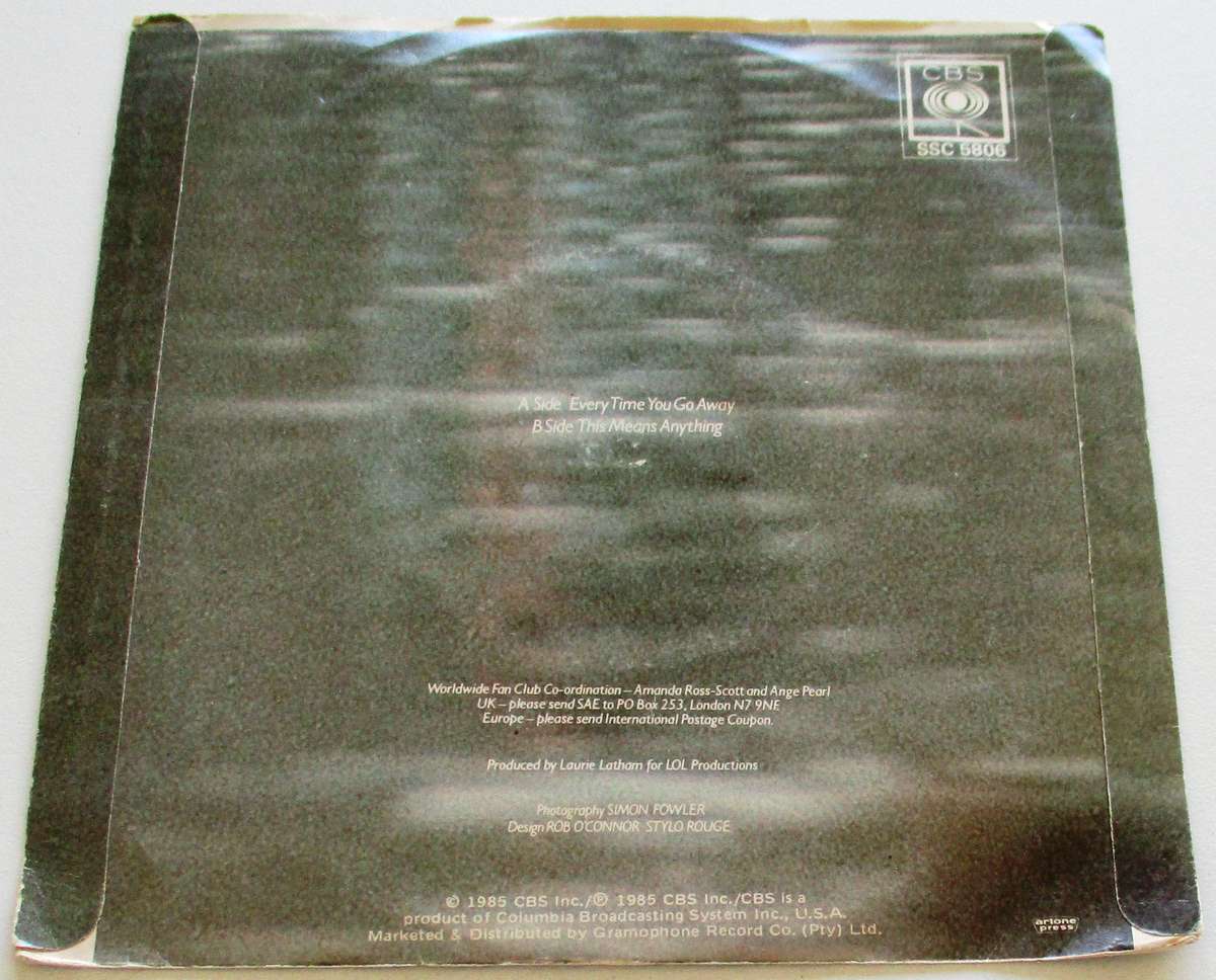 PAUL YOUNG Every time you go away 7` Single VINYL Record