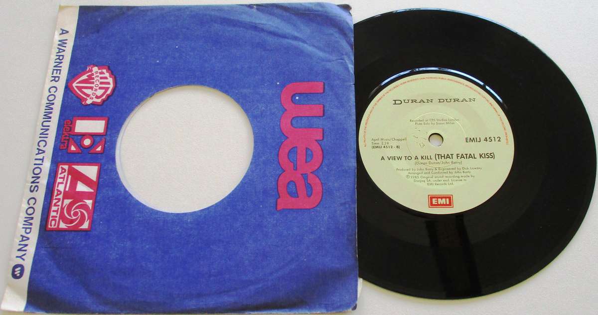 DURAN DURAN A View to a Kill 7" Single Vinyl record