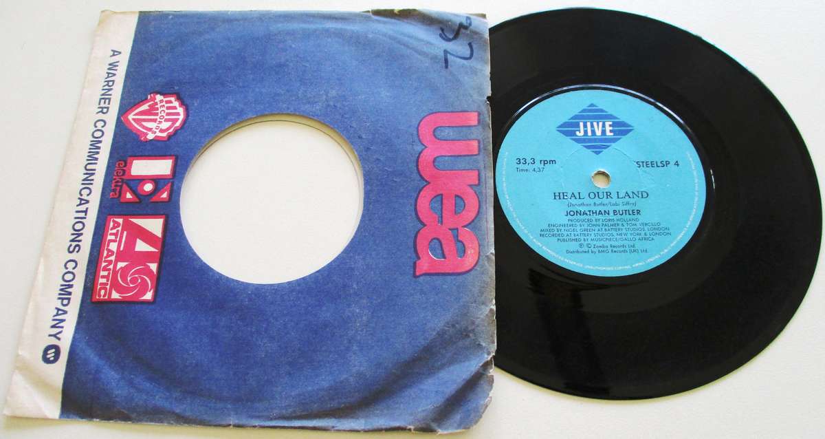 JONATHAN BUTLER Heal our Land  7" Single Vinyl record