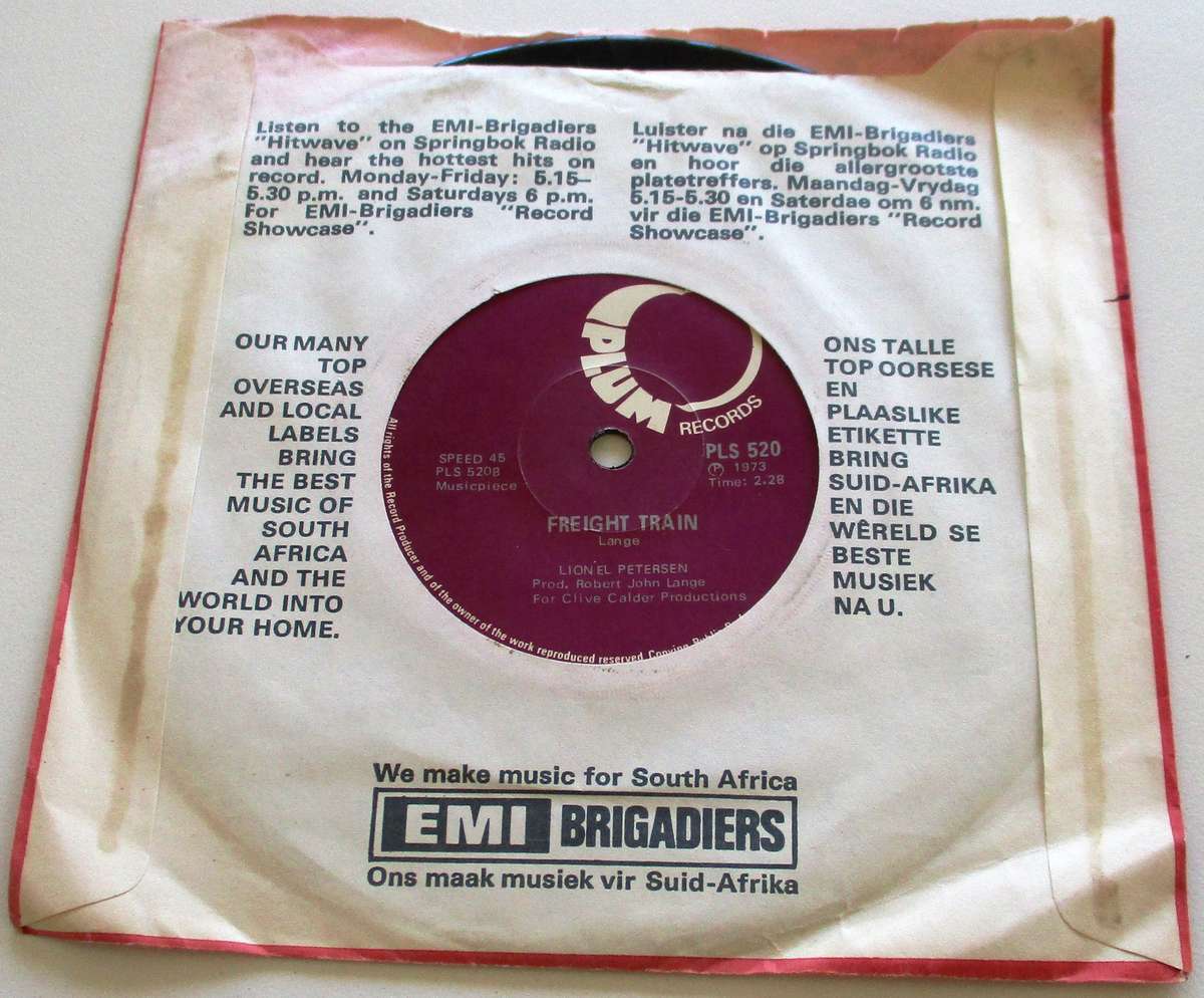 LIONEL PETERSON Come back Liza 7" Single Vinyl record