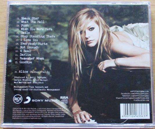 AVRIL LAVIGNE Goodbye Lullaby  CD [Shelf Zx5]