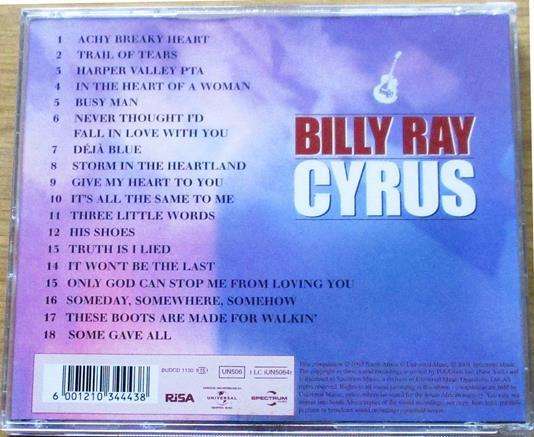BILLY RAY CYRUS Achy Breaky Heart CD [Zx5]