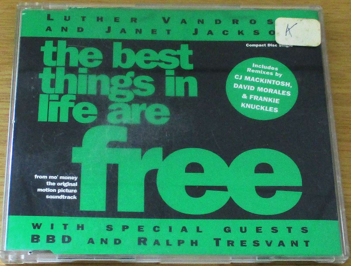 LUTHER VANDROSS & JANET JACKSON The Best Things in Life are Free CD  [CD Singles Box]