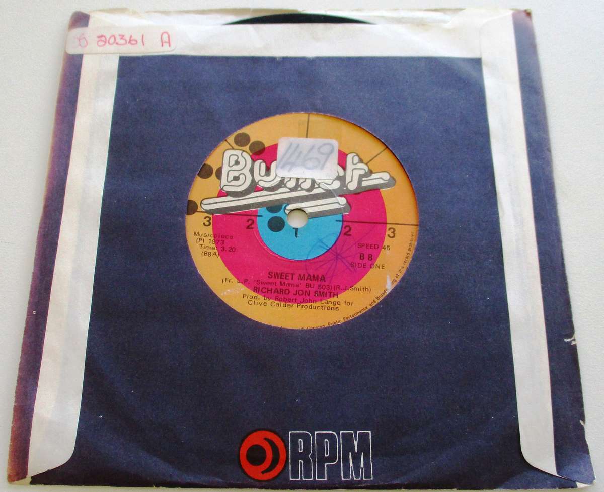RICHARD JOHN SMITH Sweet mama  7" Single Vinyl record