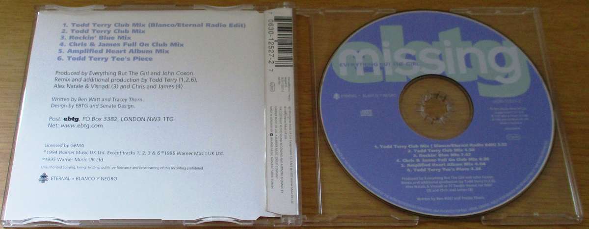 EVERYTHING BUT THE GIRL Missing CD Single [CD Singles Box]