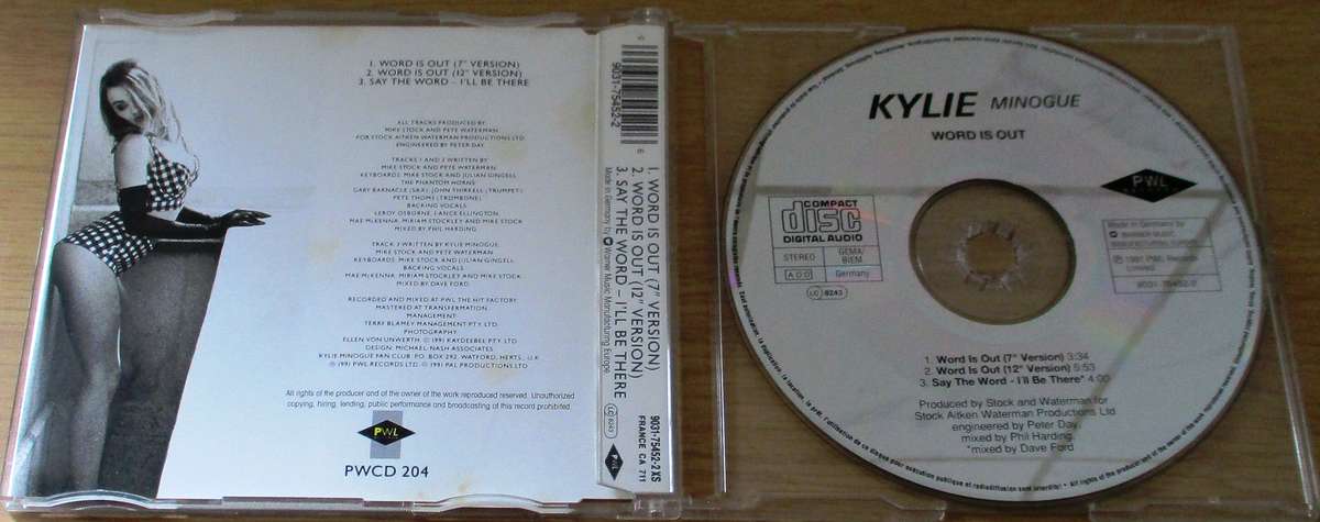 KYLIE MINOGUE Word is Out CD Single [CD Singles Box]