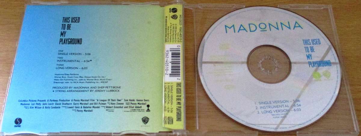MADONNA This Used to Be my Playground CD Single [CD Singles Box]