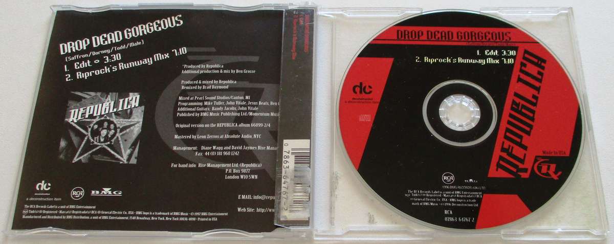 REPUBLICA Drop Dead Gorgeous CD Single  [CD SINGLE BOX]