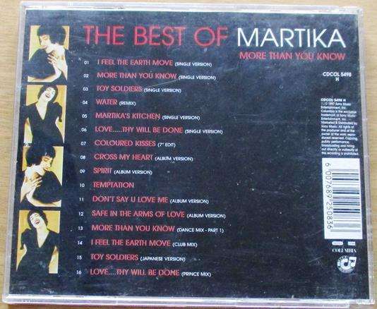 MARTIKA The More You Know The Best of CD [Gx21]