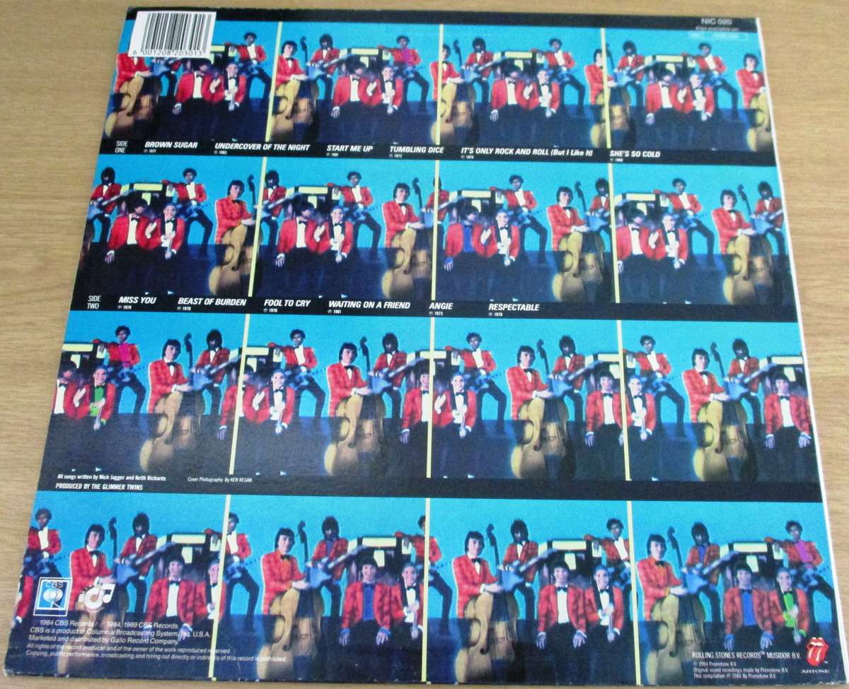 THE ROLLING STONES Rewind 1971-1984 LP VINYL Record