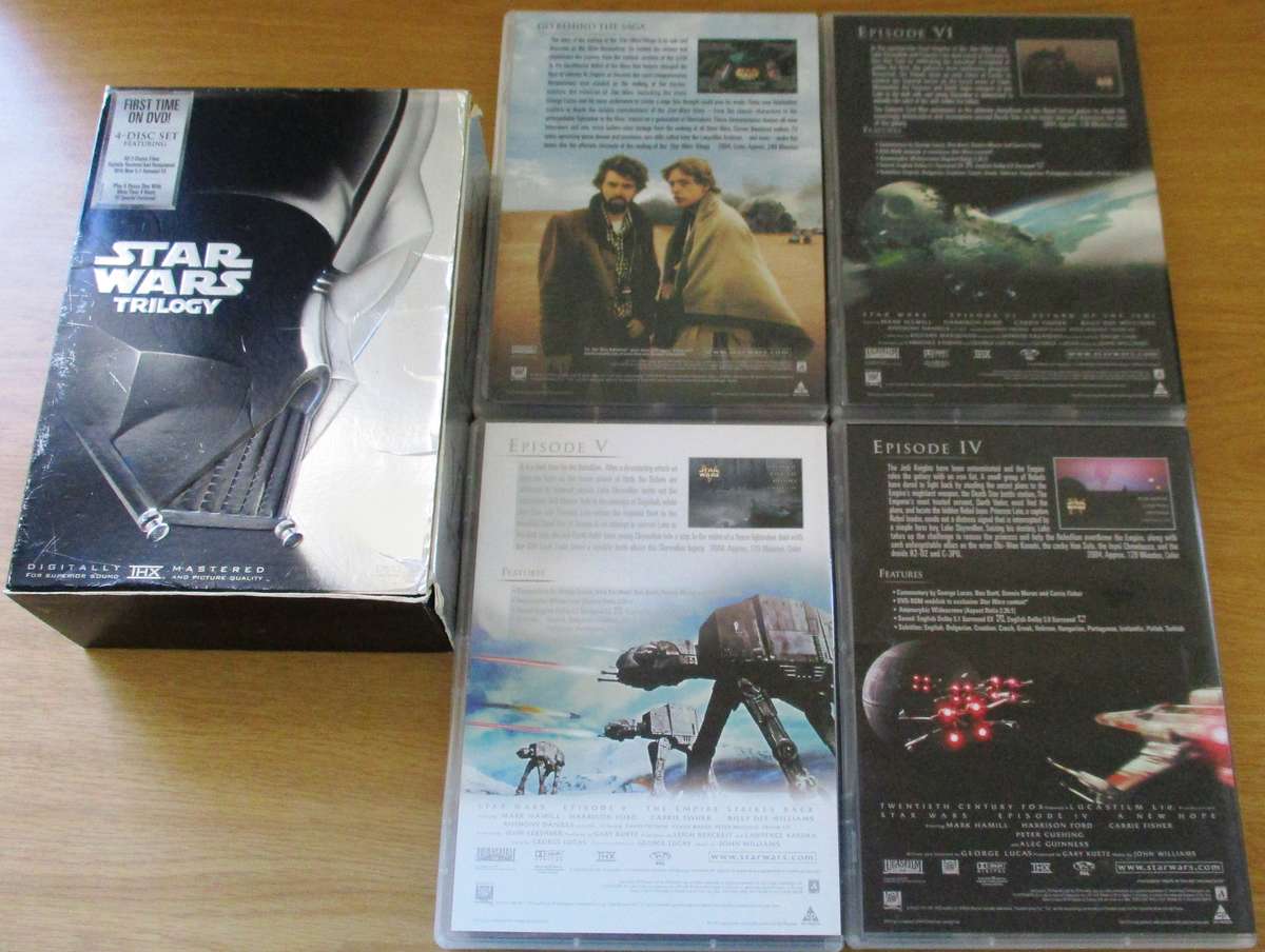 STAR WARS TRILOGY 4xDVD BOX SET [Box Set Shelf]