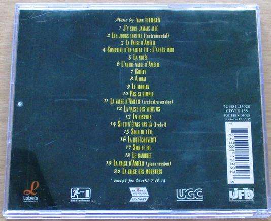 AMELIE O.S.T. CD [Vx7]