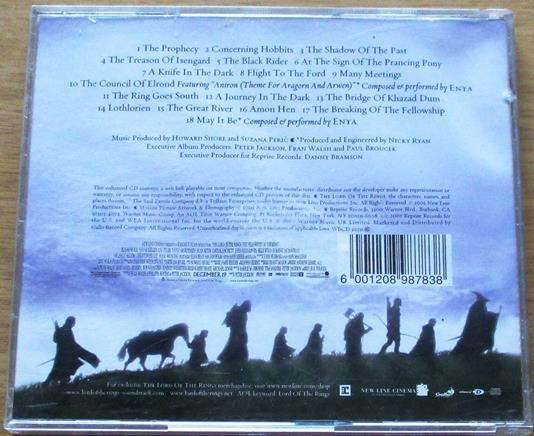 LORD OF THE RINGS The Fellowship of the Ring O.S.T. CD [Vx7]