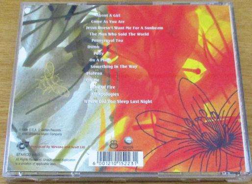 NIRVANA MTV Unplugged in New York CD