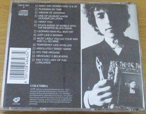BOB DYLAN Blonde on Blonde CD