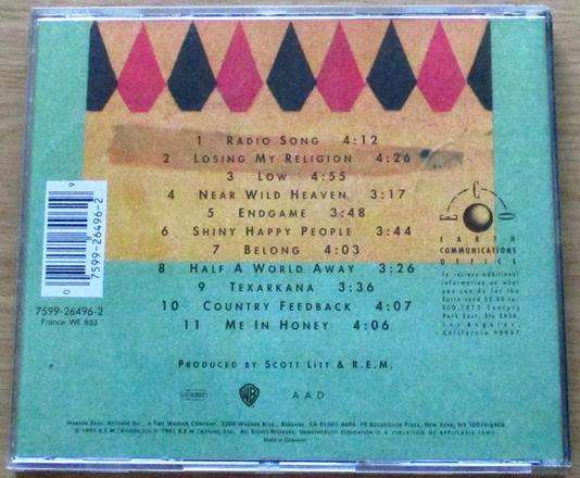 R.E.M. Out of Time CD [Gx34]