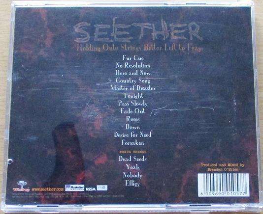 SEETHER Holding Onto Strings Better Left to Fray 2xCD [Gx34]