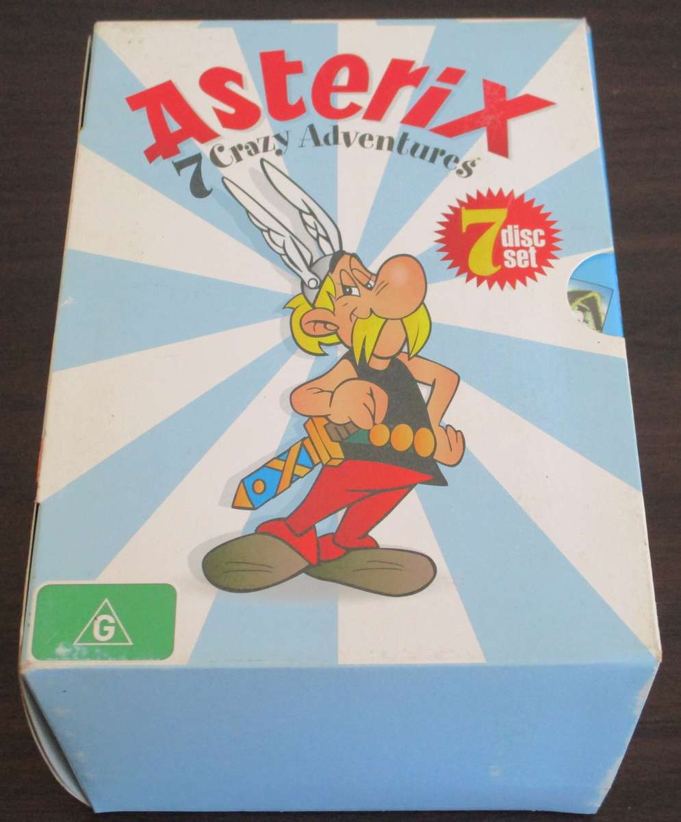 ASTERIX 7 Crazy Adventures 7xDVD BOXSET [BB BOTTOM WHITE SHELF]